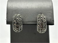 Sterling Silver ATI Marcasite Earrings