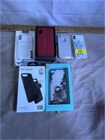6 various phone cases