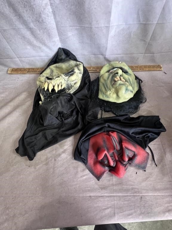 3 Halloween masks