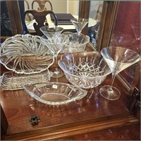 Crystal Bowl, Pressed Vintage Glassware, More