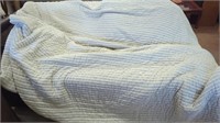 PRETTY NEW GRAY AND WHITE STRIPED COMFORTER FOR A