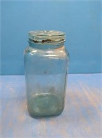 Buffalo new York glass jar with glass lid