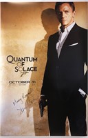 Signed James Bond Quantum Solace Poster