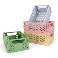 R598  NASHRIO Foldable Plastic Baskets - 5.9 x 3