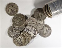40-STANDING LIBERTY QUARTERS with DATES