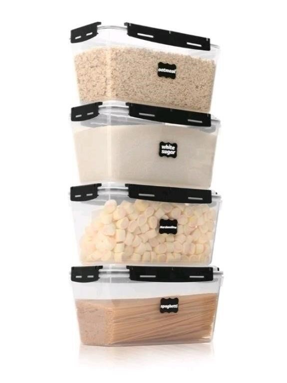 New CASA LINGO Plastic Airtight Food Storage Conta