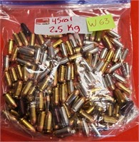 W - LOT OF 45 CAL AMMUNITION (W63)