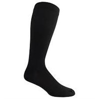 2pk Dr Scholls Over The Calf Black Socks A3