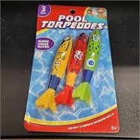 3pk Pool Torpedoes, Yellow/Red/Green A3