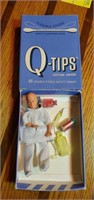 Sick patient doll in vintage Q tip box