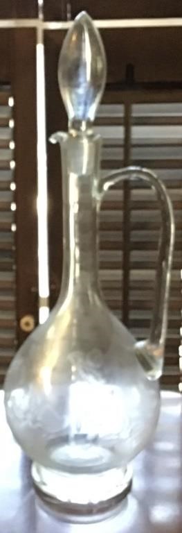 ETCHED DECANTER