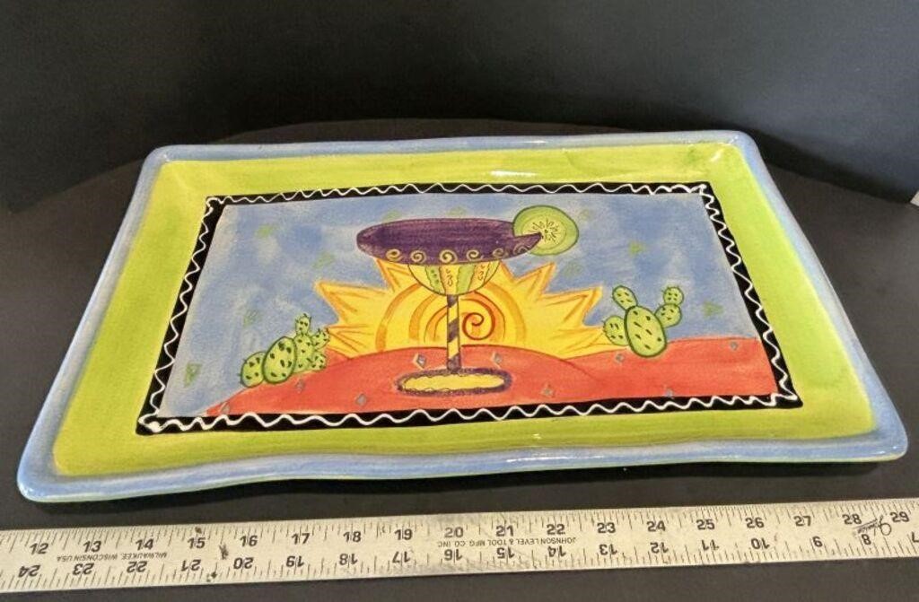 Siesta Hand Painted Ambiance Serving Tray