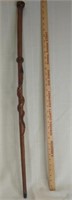 Hand carved snake cane