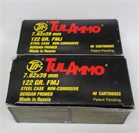 80 Rounds TulAmmo 7.62x39mm FMJ
