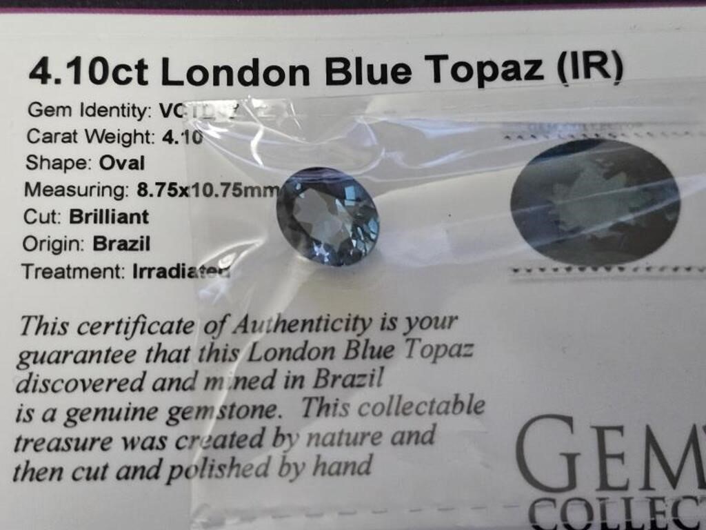 4.10ct London BLue Topaz