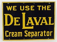 DELAVAL CREAM SEPARATOR PORCELAIN SIGN