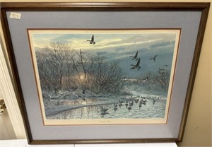 Signed Herb Booth Driftwood Blind Print