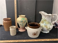 Crocks/ pitcher & vase