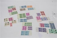 29 PLATE BLOCKS OF US STAMPS