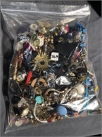 Gallon bag of costume jewelry, bracelets,