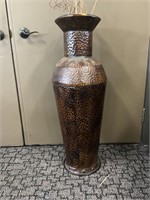 Decorative metal flower vase 36" tall