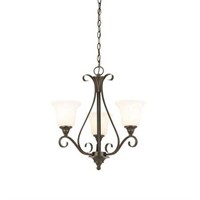 Hampton Bay 3-Light Oil Rubbed Bronze Chandelier w