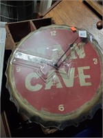 Man Cave Clock  battery