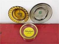 3 Vintage Ash Trays- See Pictures