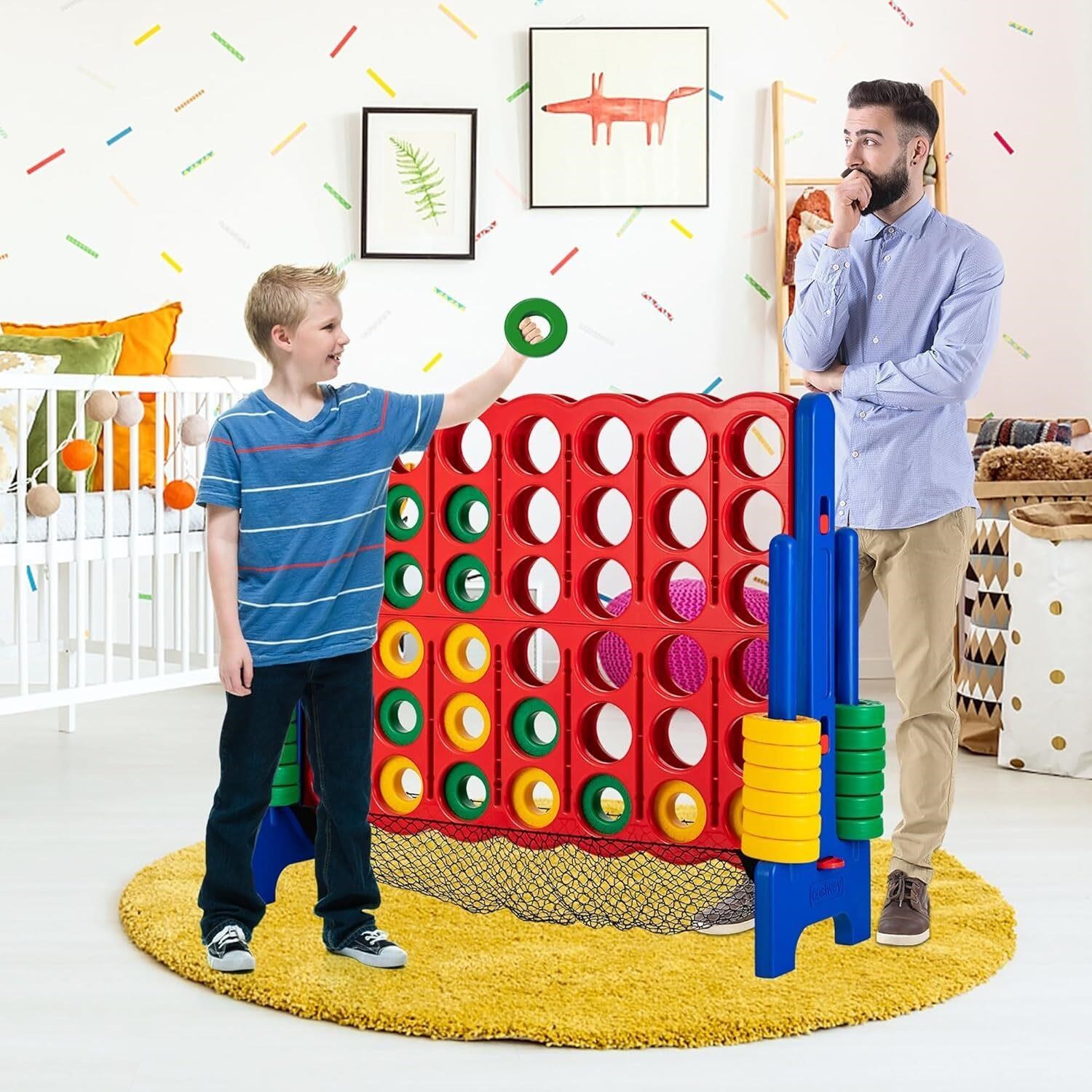 4-to-Score Giant Game Set 4-in-a-Row Red