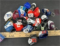 Hockey Helmet key Chains