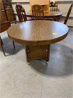 43" ROUND ROLLING KITCHEN TABLE