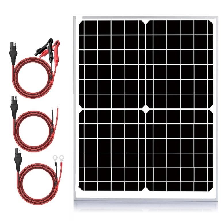 24V Waterproof Solar Battery Trickle Charger & Mai