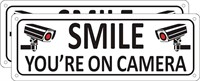 Smile You're on Camera Sign (2 Pack), Video