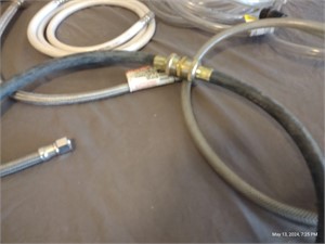 Various plumbing lines, hoses