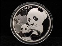 30g .999 Fine Silver Round Chinese Panda