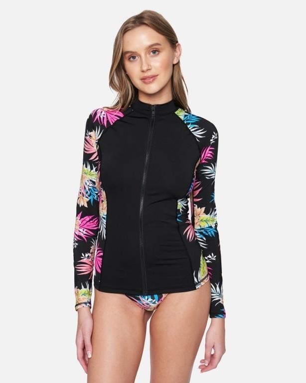 Women's Hana Zip Front Long Sleeve Rashguard in