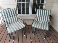 patio glider chairs with table