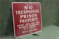No Trespassing Sign Approx 21"x24"