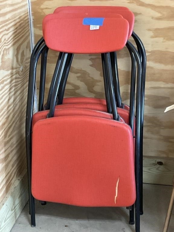 4 Folding Chairs PU ONLY