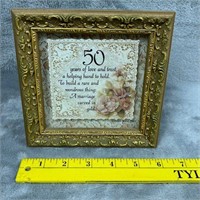 "50 years of love and trust..." Picture Frame