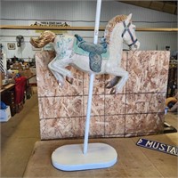 Plastic horse on Stand