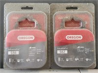 Pair of Oregon Chainsaw Blades Chains S56 S62