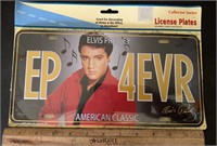 ELVIS COLLECTIBLE LICENSE PLATE-EP 4EVER/NEW