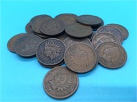 (28) Indian Head Cents 1880's - 1900's