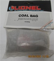 LIONEL TRAIN COAL BAG NEW IN PACKAGE.