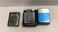 Lot of three vintage pocket lighters     1733