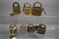 (7) REESE padlocks W/ KEYS