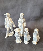 Vintage Amish Family Figurines