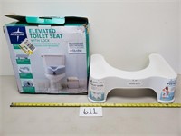 Squatty Potty and Elevated Toilet Seat (No Ship)