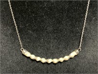 Sterling Silver Necklace 3.4gr TW 15in